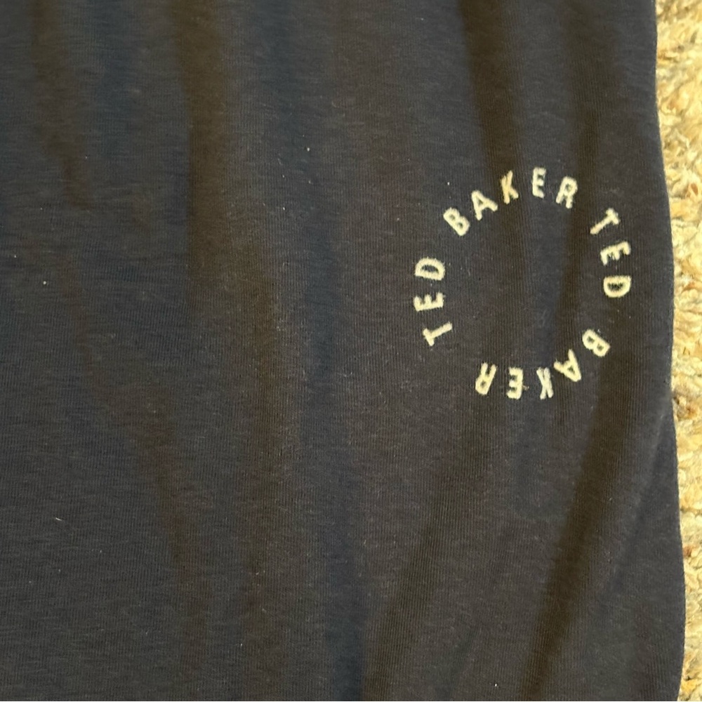 Ted Baker Navy Blue Sweatpants with Red Drawstring - Picture 7 of 10